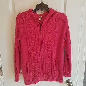 Medium Pink L.L.Bean heavy cardigan, GUC